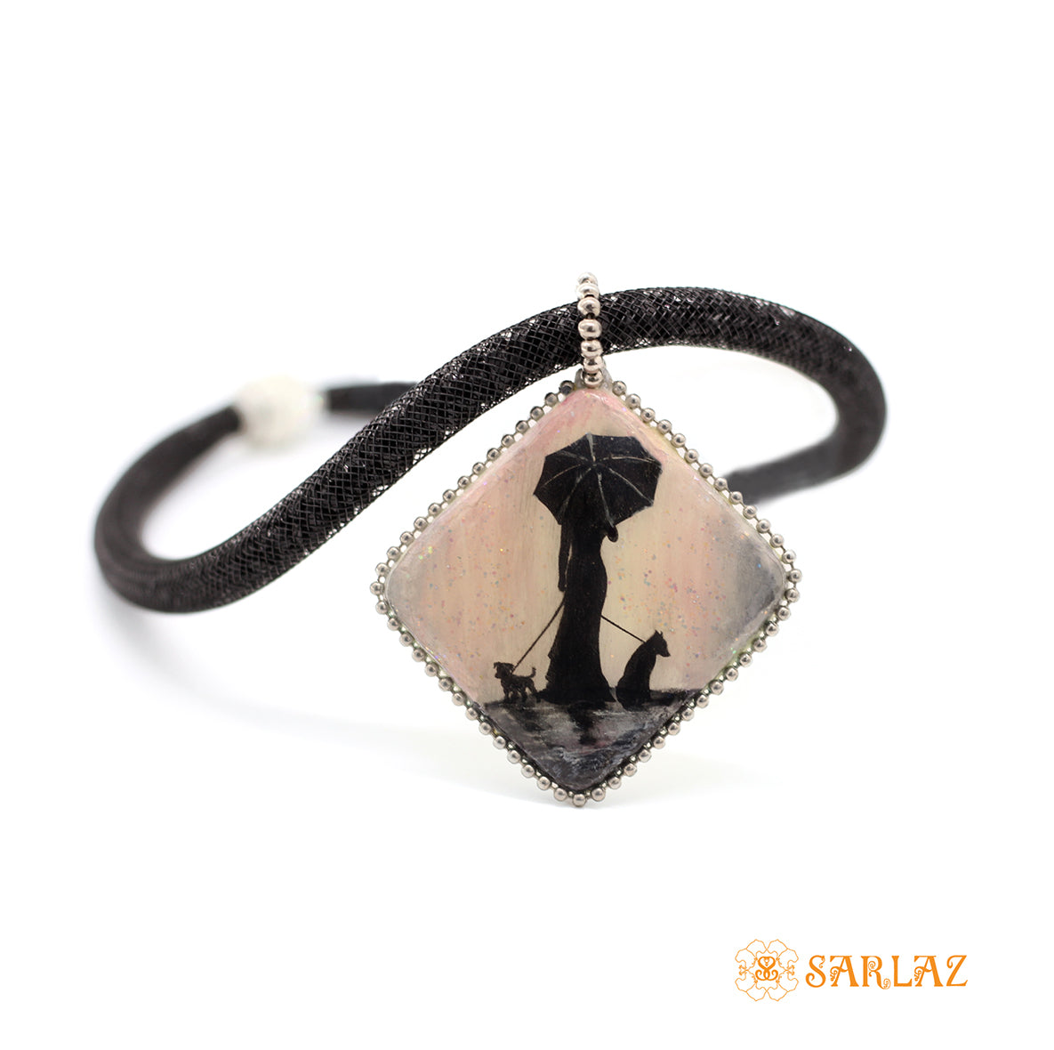 Miracle with paws — Dog Art Pendant  — Dog Themed Necklace