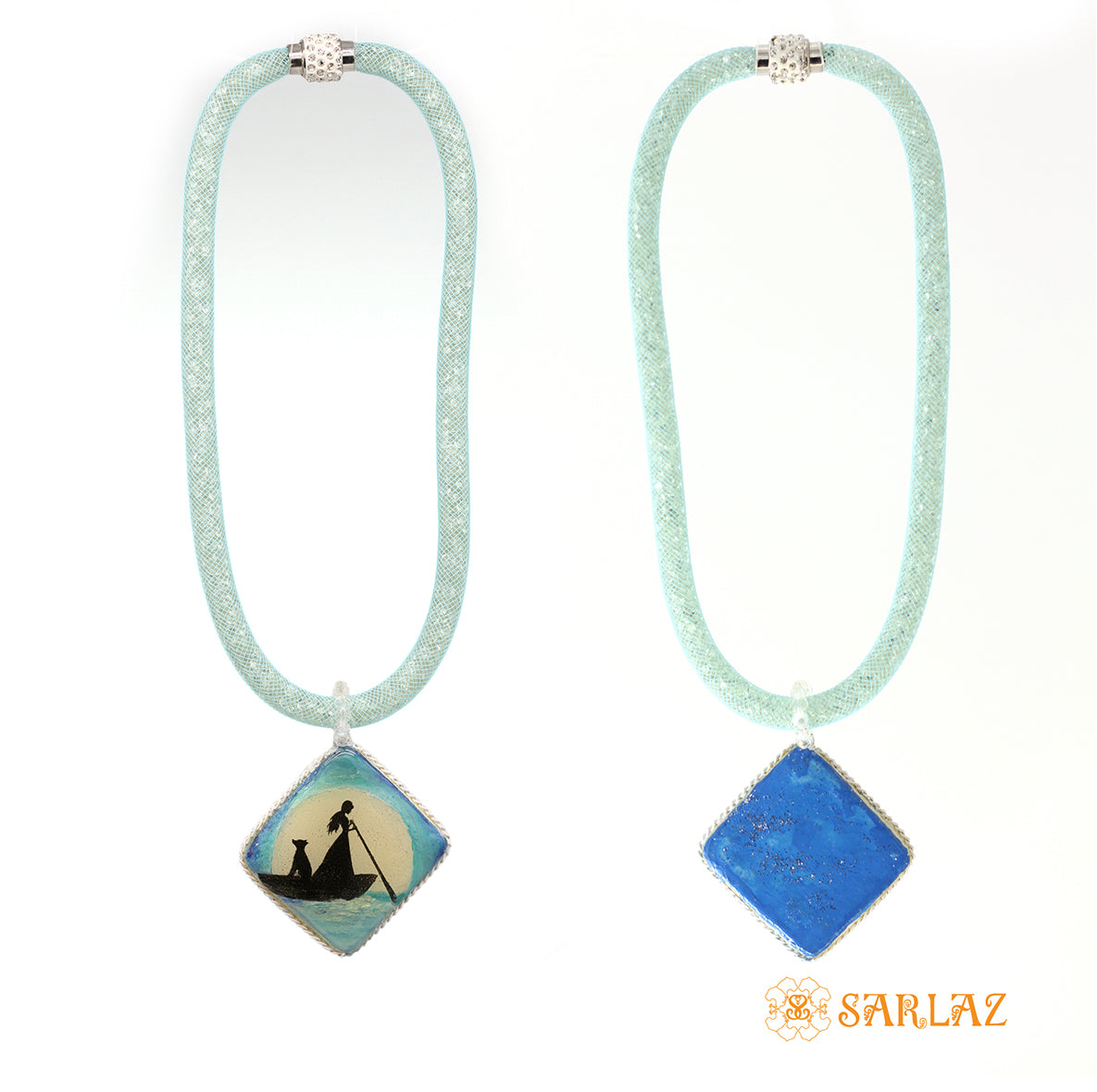 Together Dog Art Pendant — Dog Themed Necklace