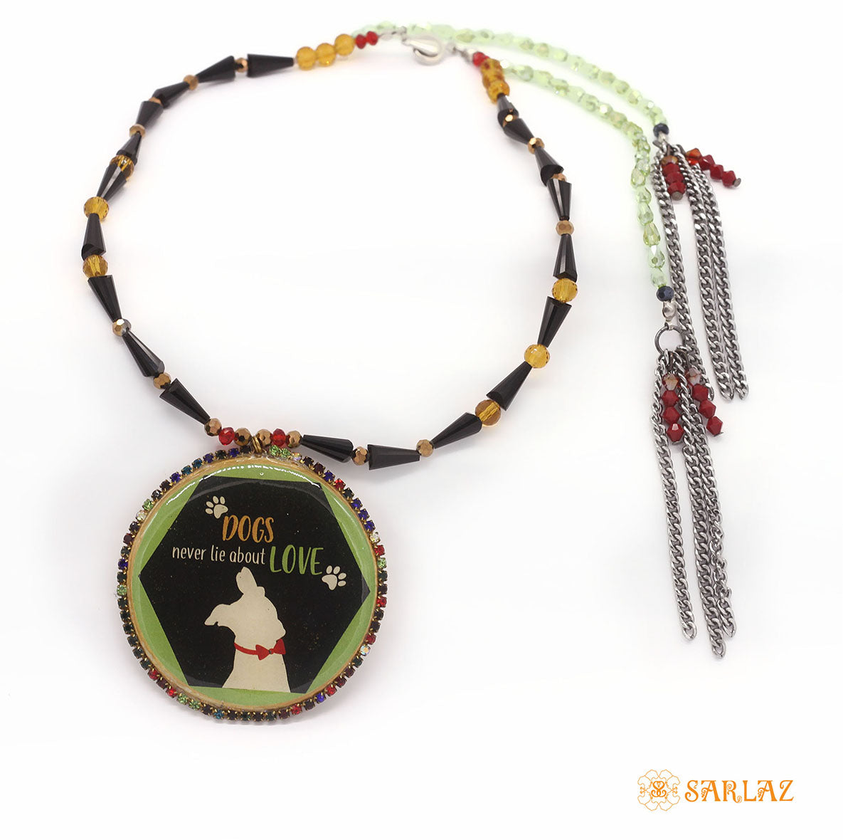 Love fur-ever Dog Pendant — Dog Themed Necklace — Dog Art