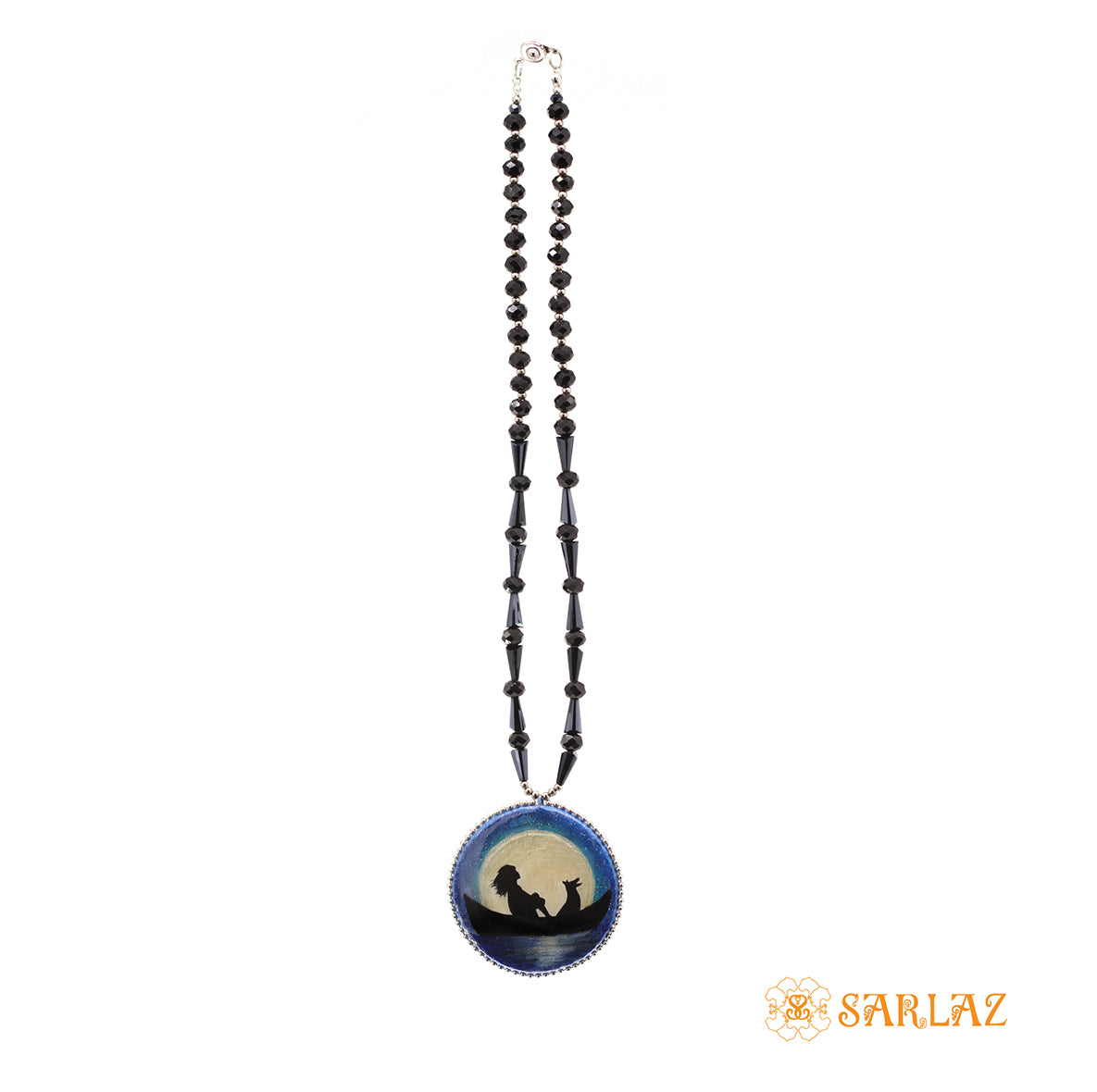 Dog art with quotes necklace. Bold dog themed necklace by SARLAZ