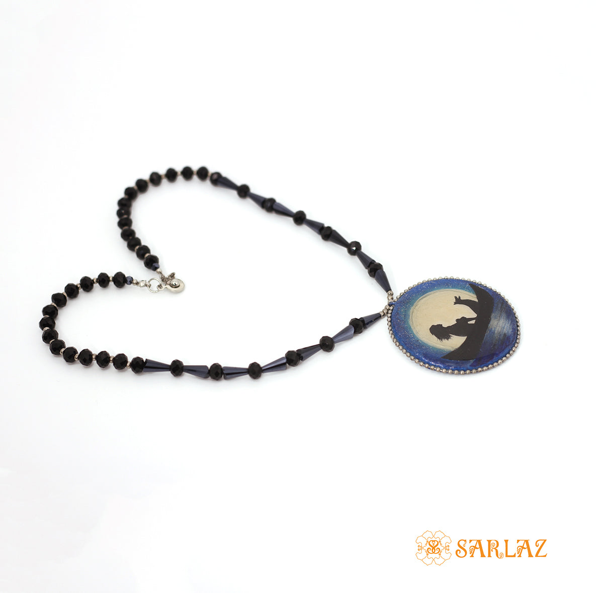 Dog art with quotes necklace. Bold dog themed necklace by SARLAZ