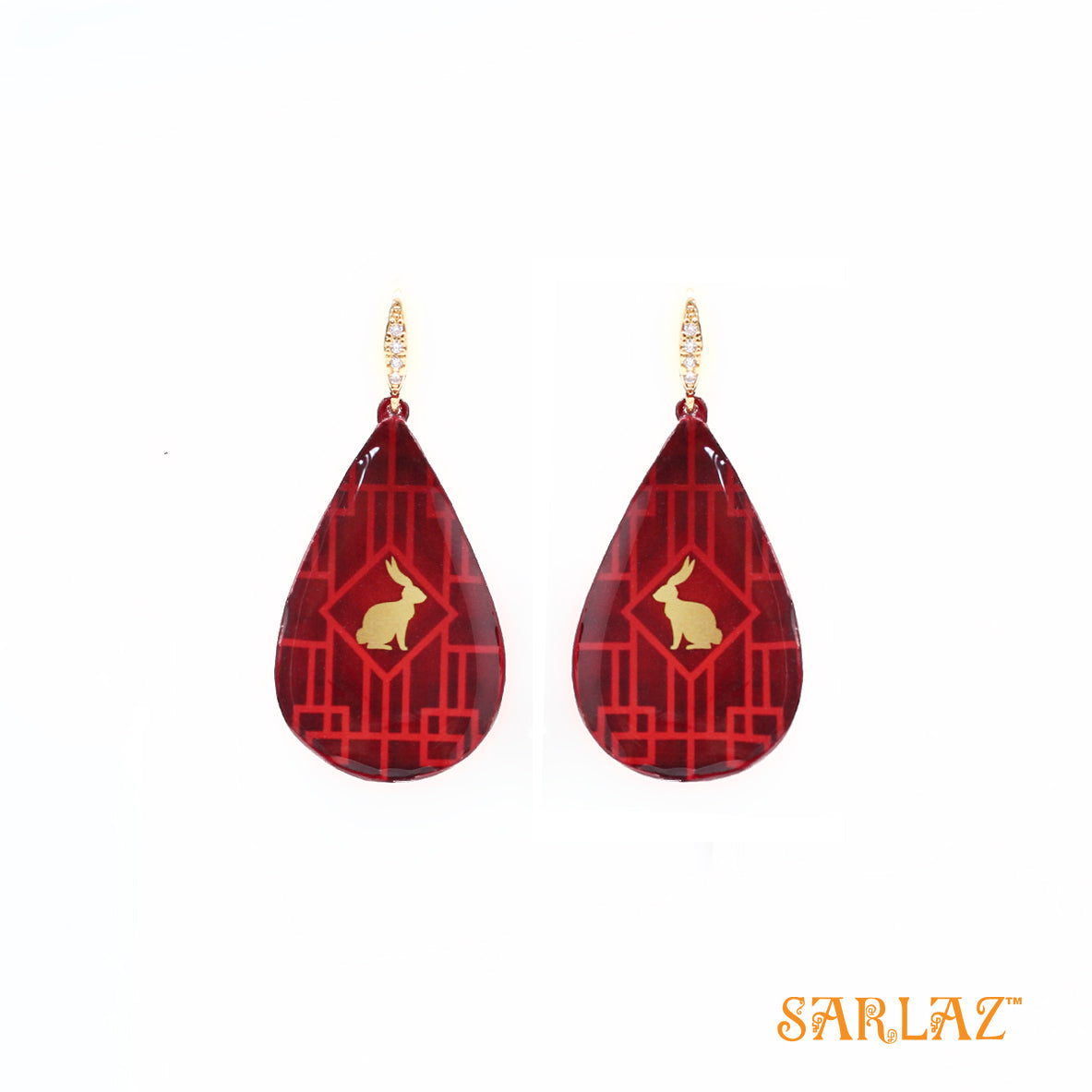 The Guardian Rabbit Earrings — Animal Theme Statement earrings