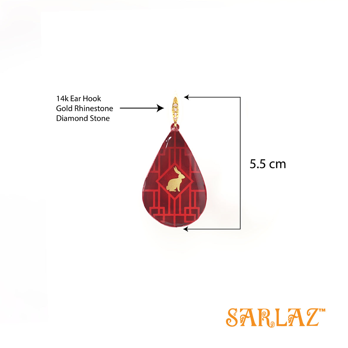 The Guardian Rabbit Earrings — Animal Theme Statement earrings