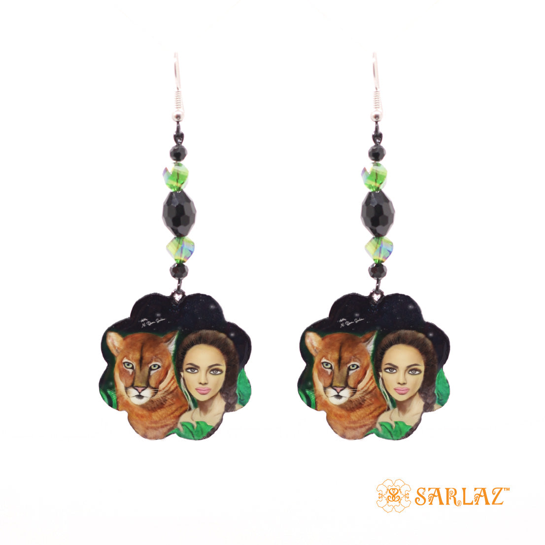 Maya and Cougar earrings — Fearlessly Authentic art jewellery