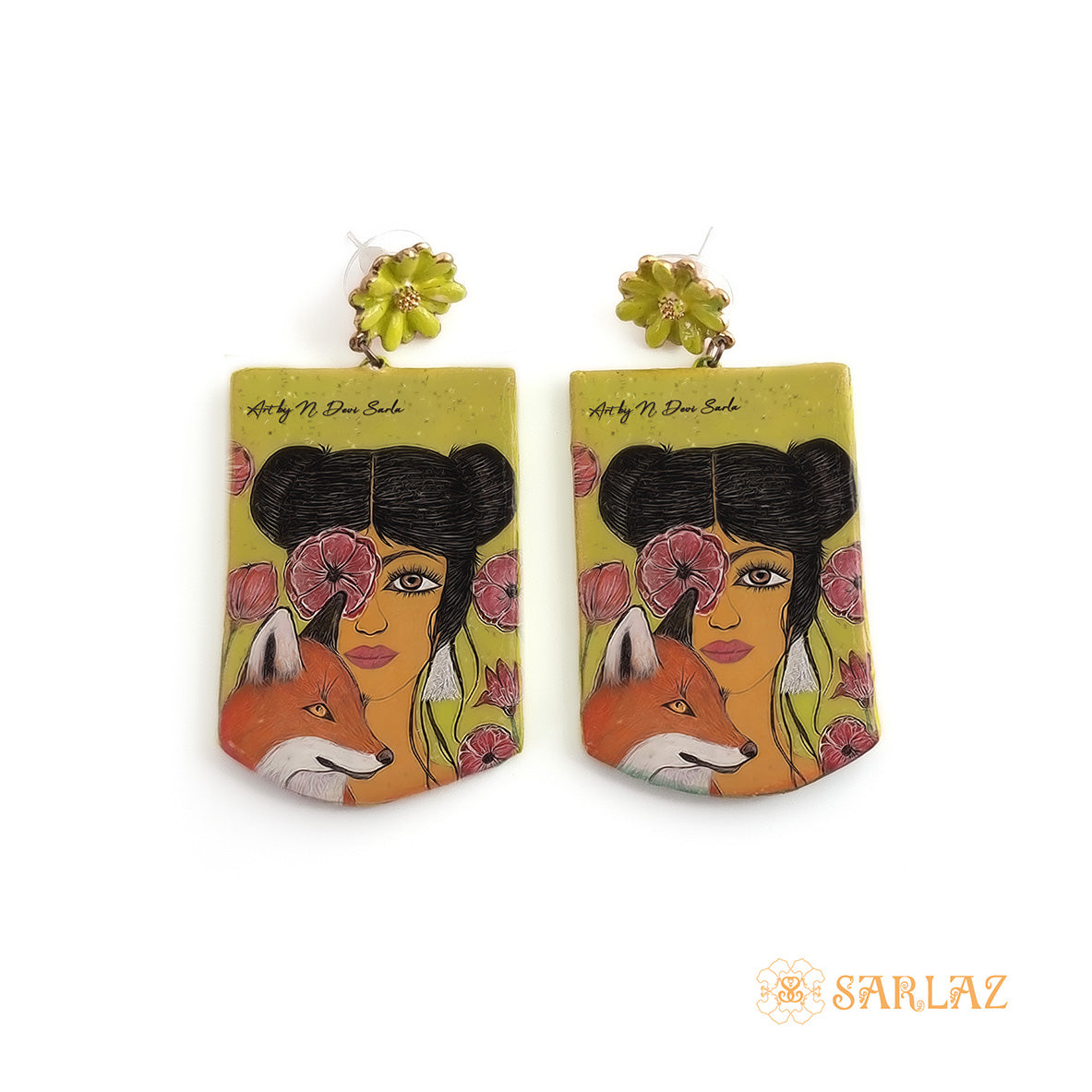 Sookja — Fox Art Earrings