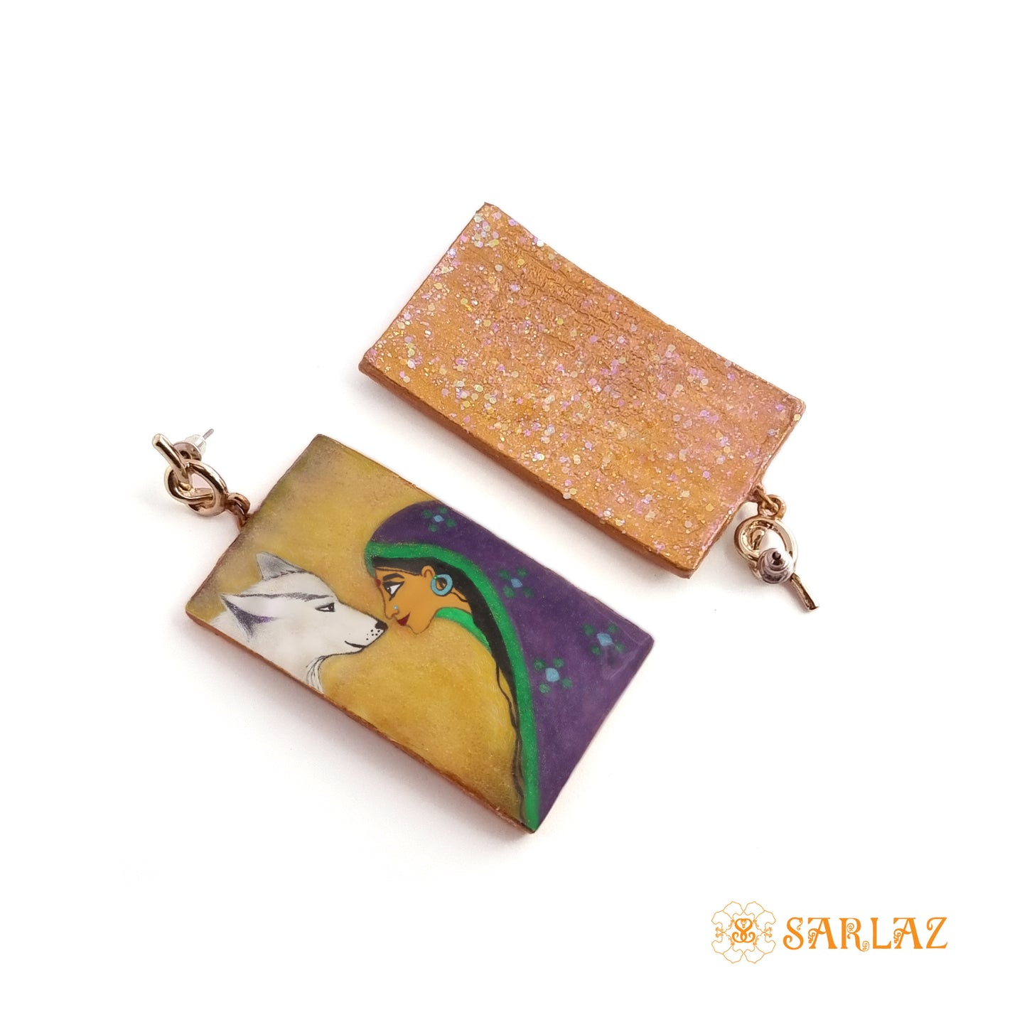 Althea Wilderness earrings — White Wolf Art earrings