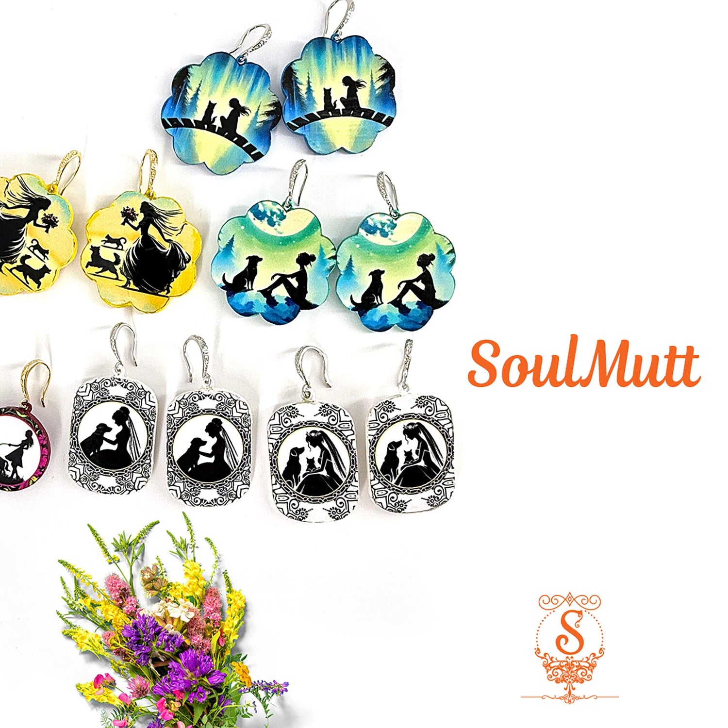 SoulMutt — Dog Theme Wood earrings