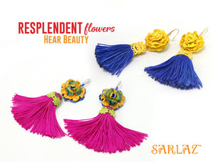 Sarlaz Resplendent Flower earrings