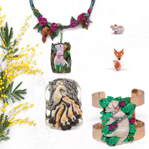 Unique collections of handmade jewelry inspired by nature. Gift for Nature Lovers, Animal lovers