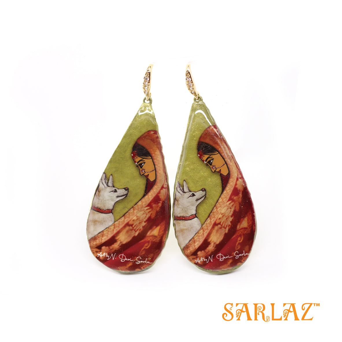 Anugraha teardrop earrings — Fearlessly Authentic art jewellery