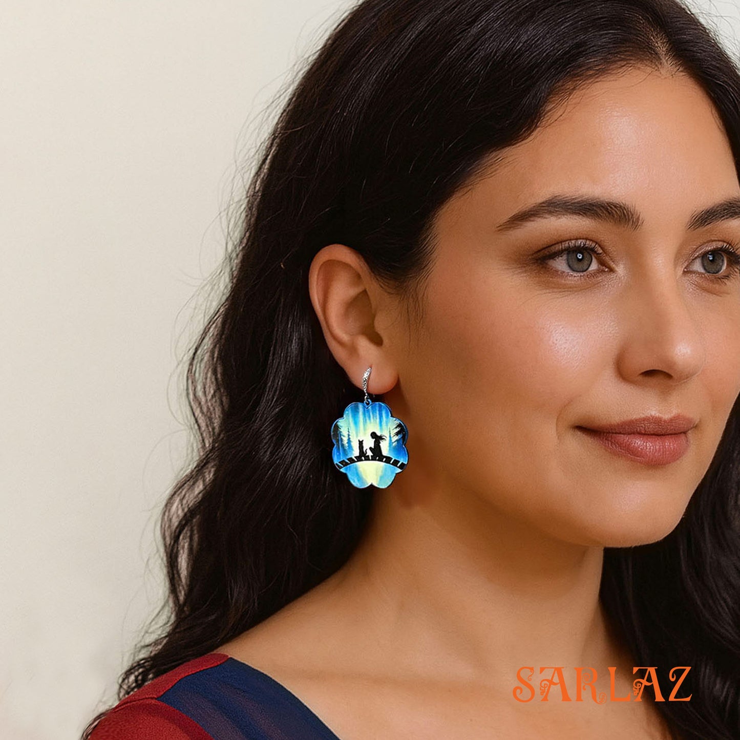 Aurora Silence — Wood Earrings