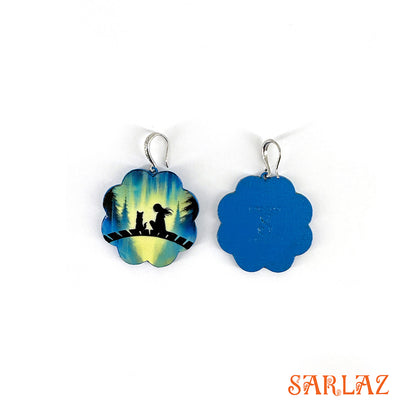 Aurora Silence — Wood Earrings