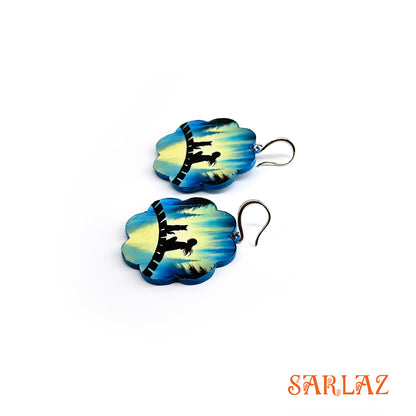 Aurora Silence — Wood Earrings