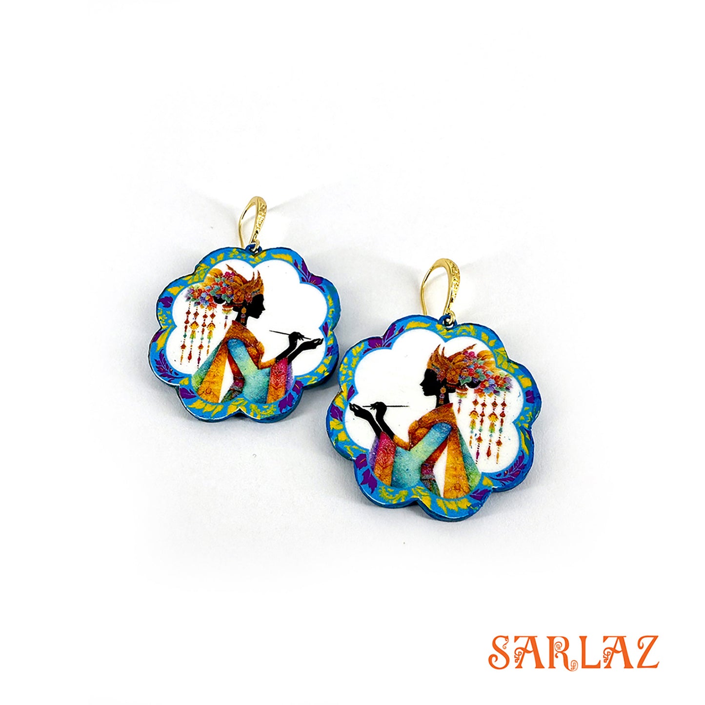 Bloom in Motion — Wood Earrings