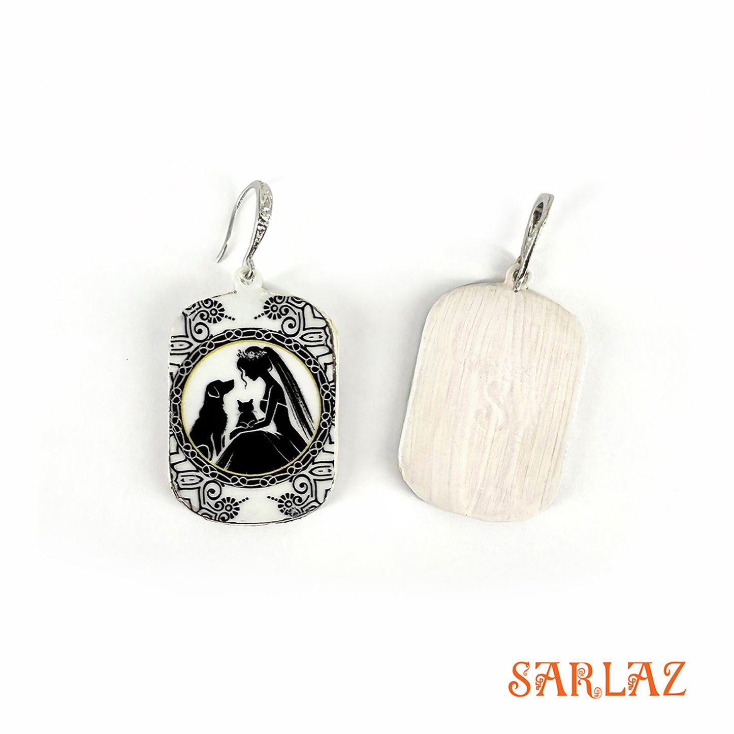 Bridal Pause — Wood Earrings