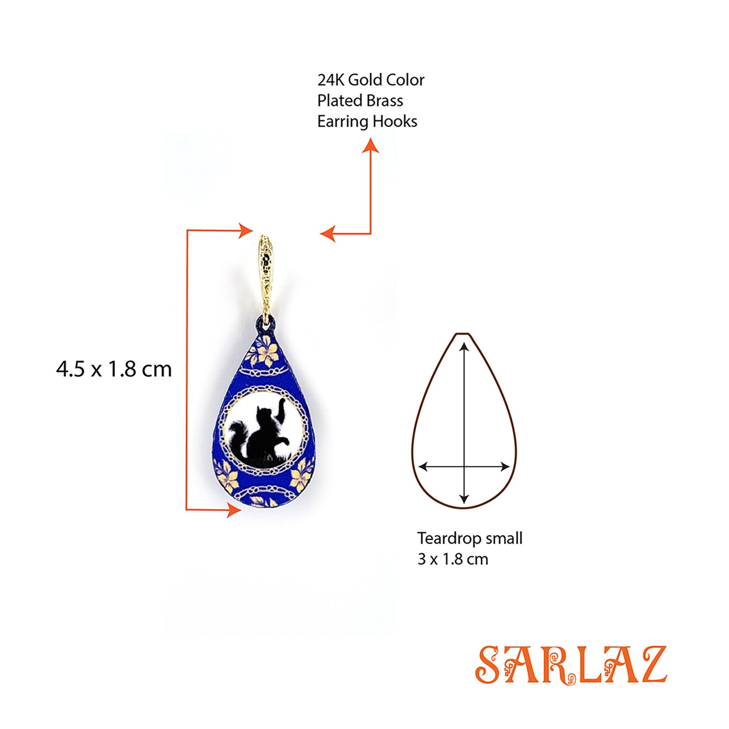 Curious Reach — Wood Earrings