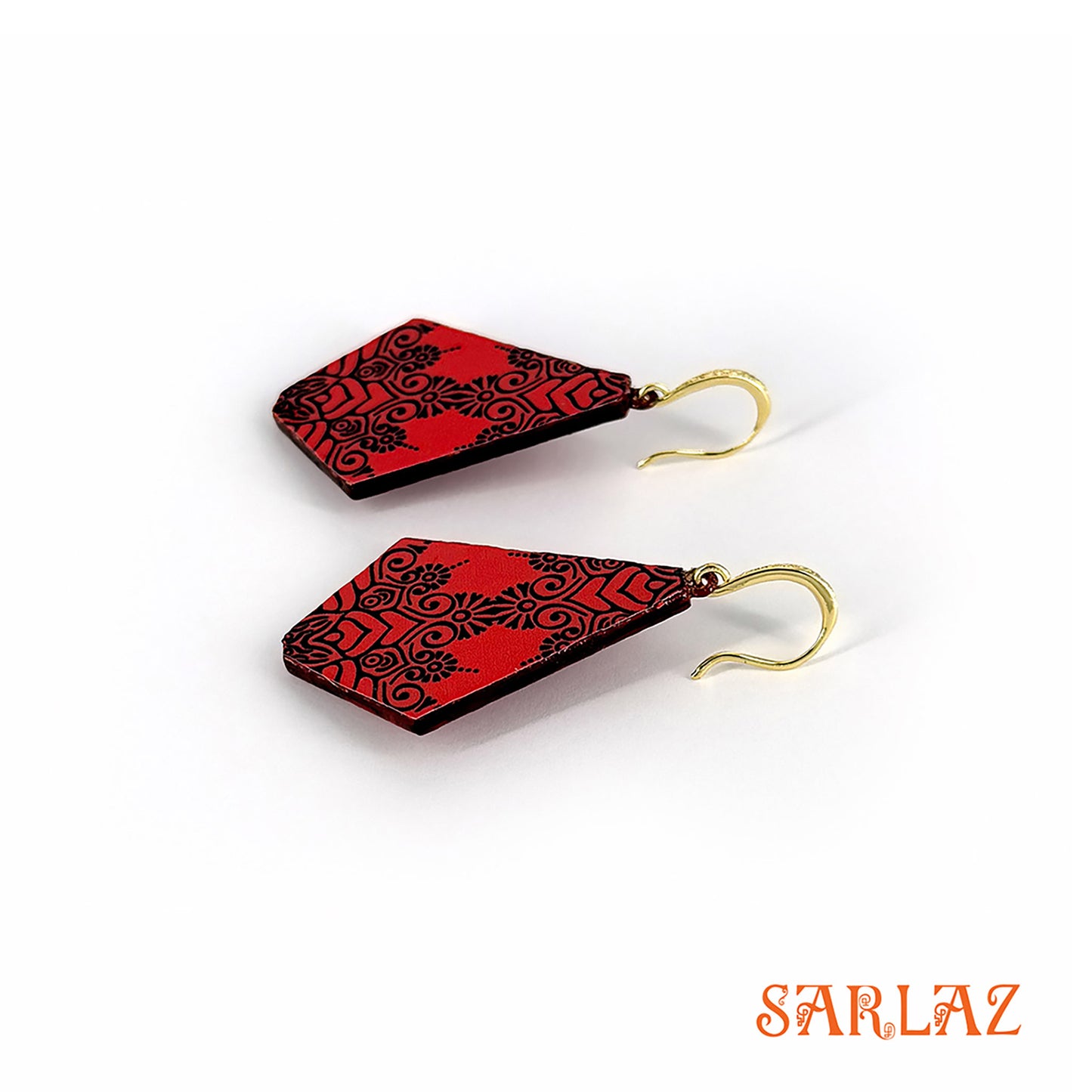Ember Weave  — Wood Earrings