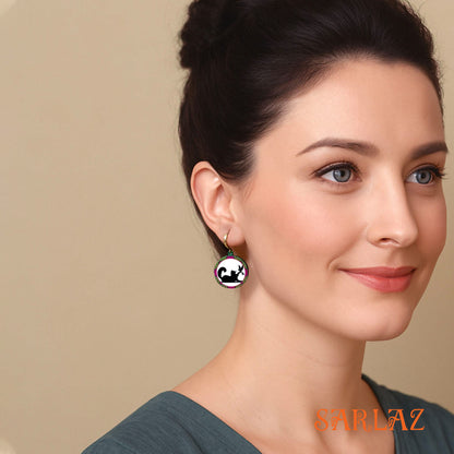 Feather Tease — Wood Earrings