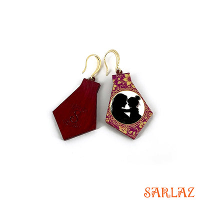 Forever Tucked — Wood Earrings