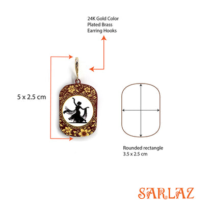 Grace in Motion — Wood Earrings