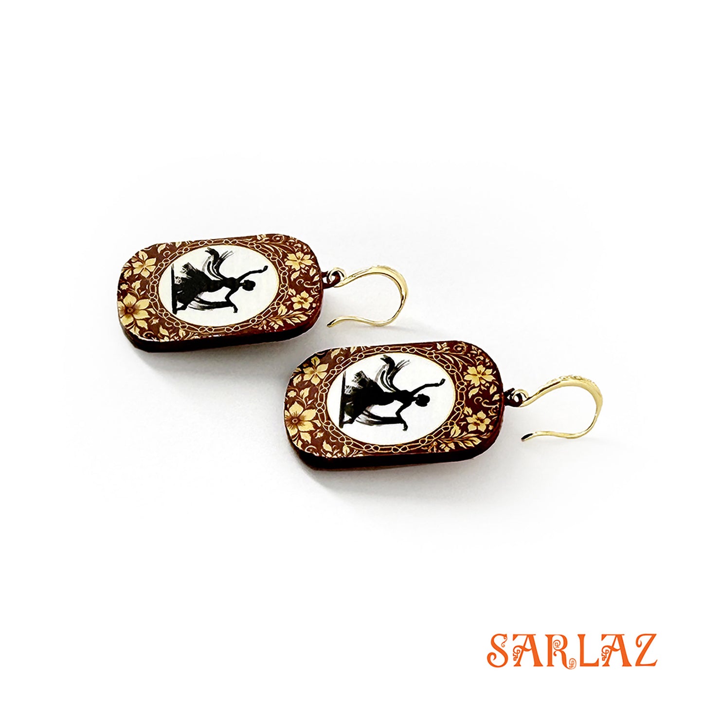 Grace in Motion — Wood Earrings
