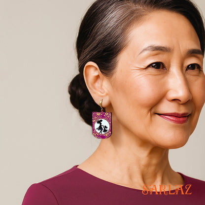 Her First Dance — Wood Earrings