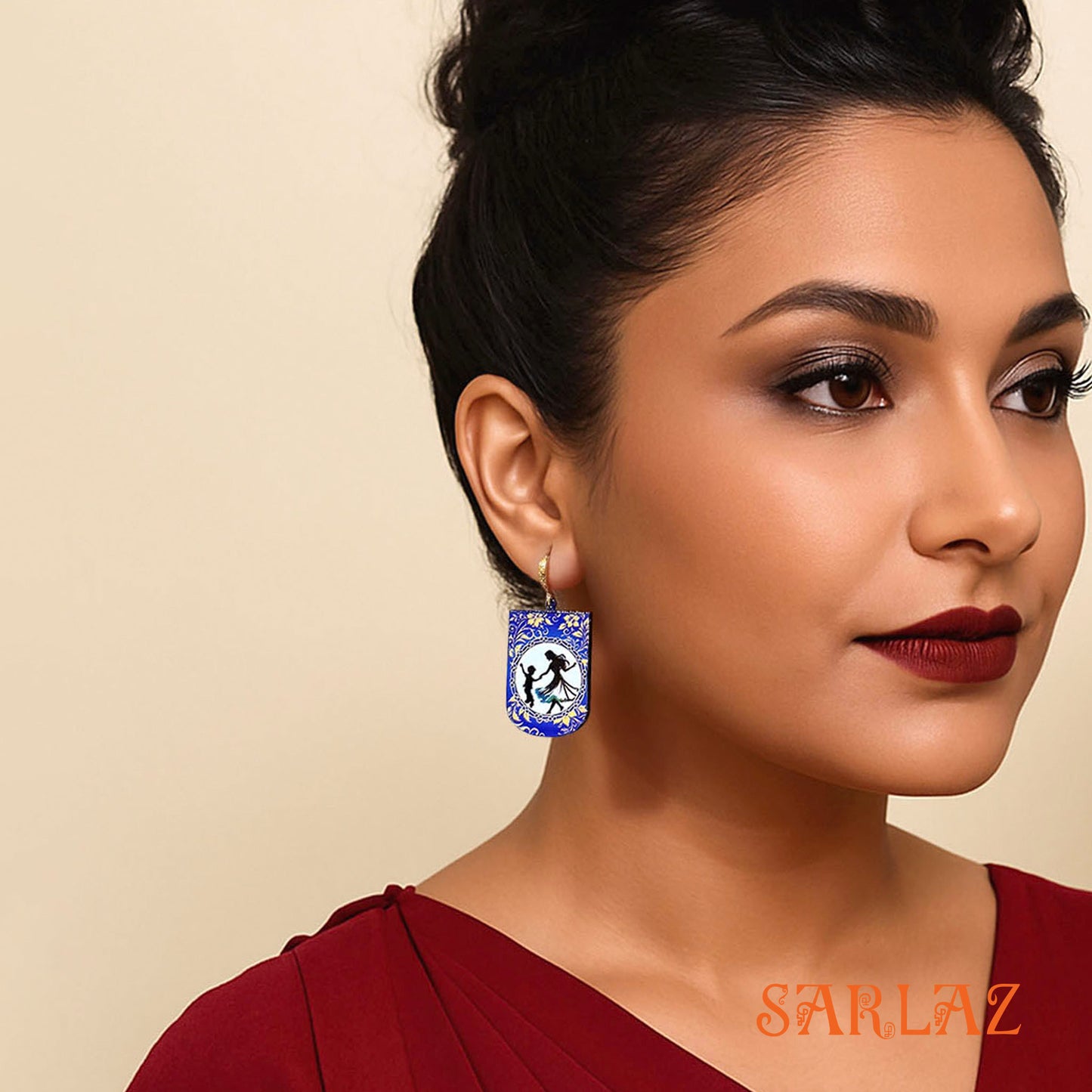 Just One More Spin — Wood Earrings