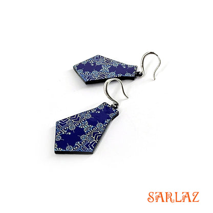 Midnight Murmur — Wood Earrings