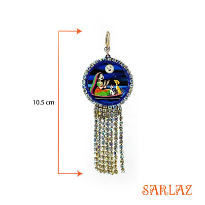 Moonlit Mirth — Stone-Studded Tassel — Fur Kids Art