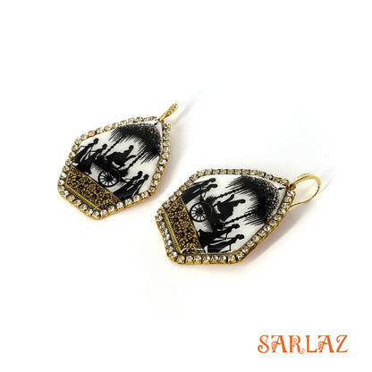 Radha Bridal Sojourn — Pattern theme jewellery  — Bride Art Earrings