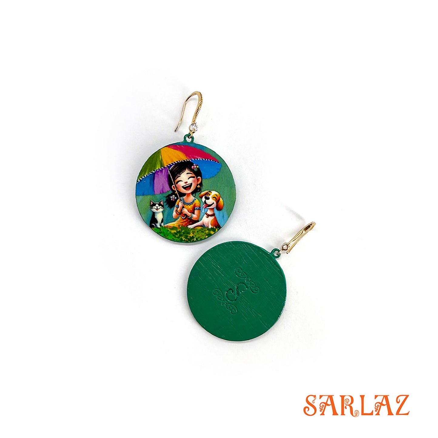 Rainy Revelry — Wood Earrings