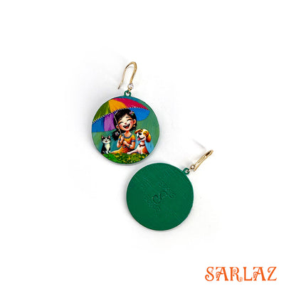 Rainy Revelry — Wood Earrings
