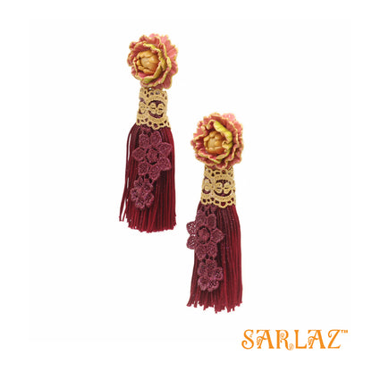 Lailani Flower Statement Earrings — Tassel Earrings