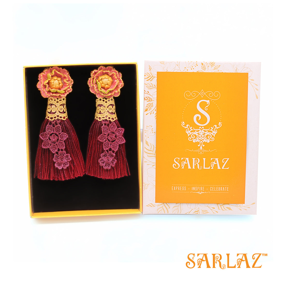 Lailani Flower Statement Earrings — Tassel Earrings