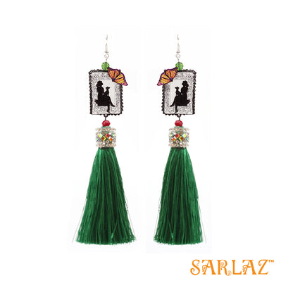 Thea - Dog lovers Statement Earrings - Tassel Earrings