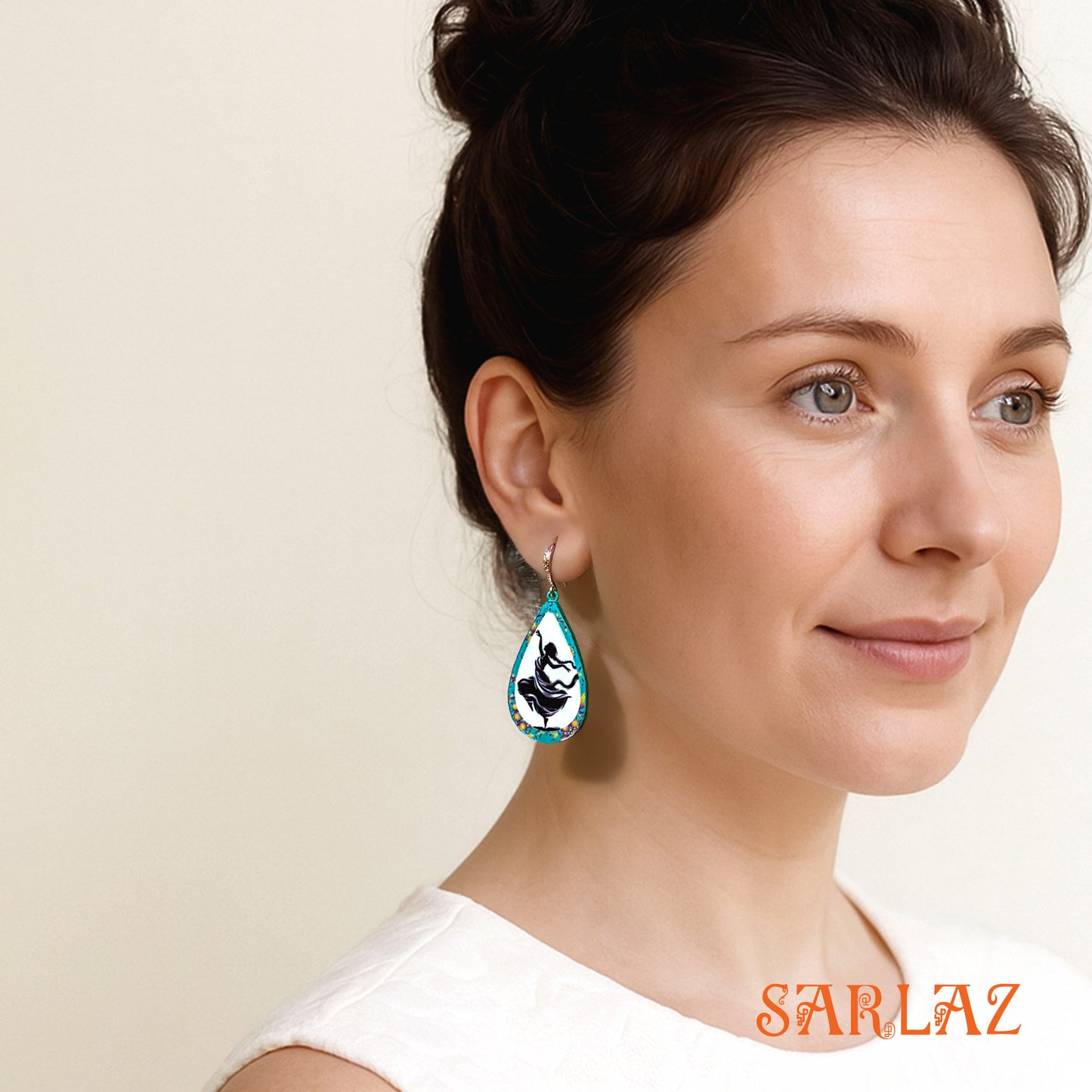 Spirited Joy — Wood Earrings