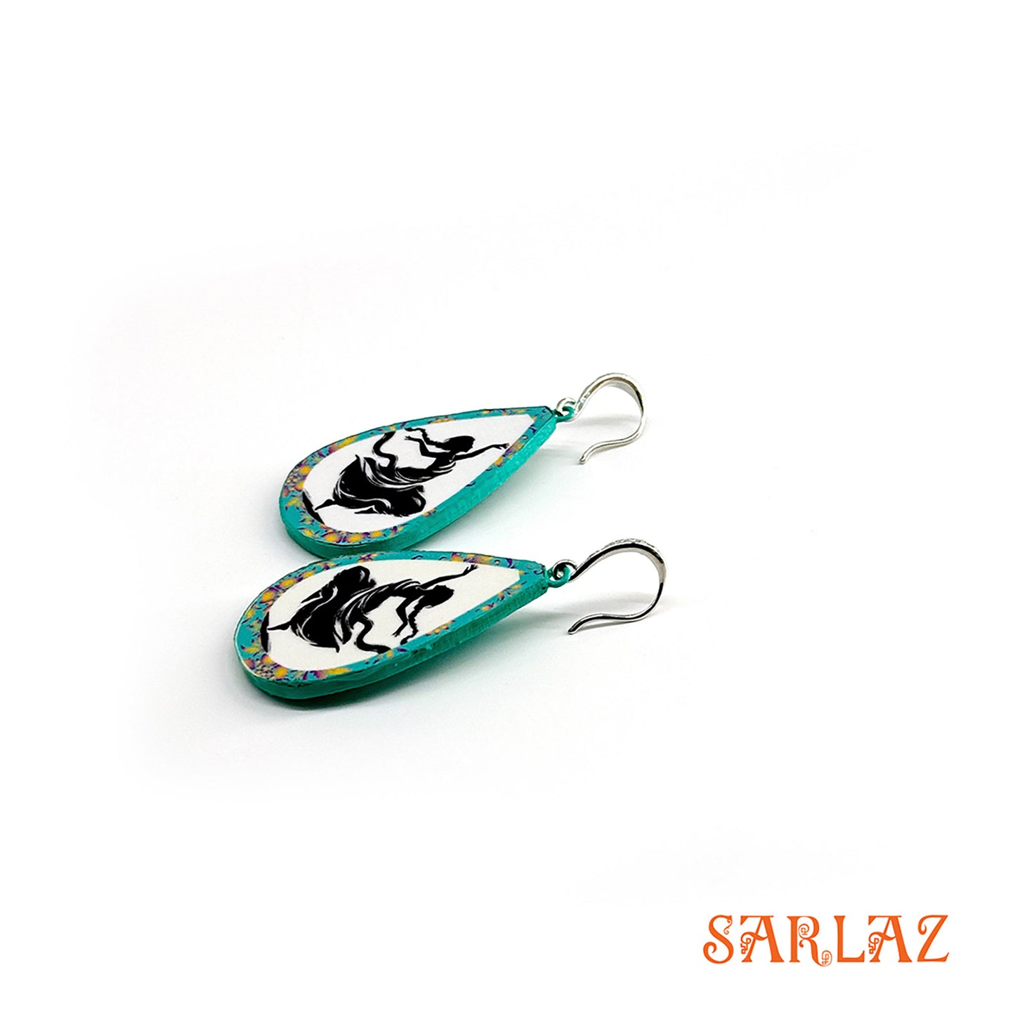 Spirited Joy — Wood Earrings