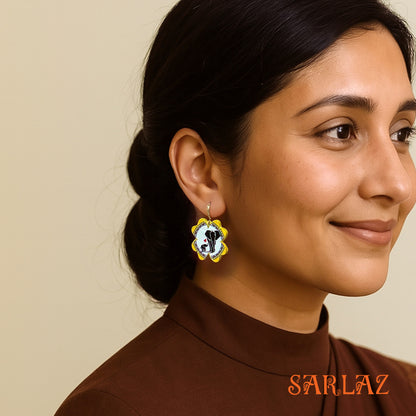 Tender Steps — Wood Earrings