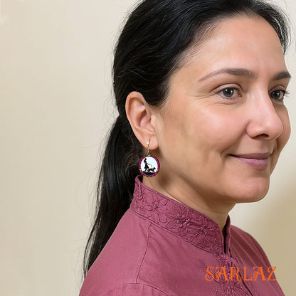 Trail of Love — Wood Earrings