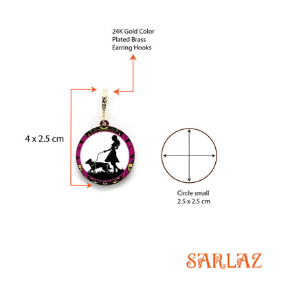 Trail of Love — Wood Earrings
