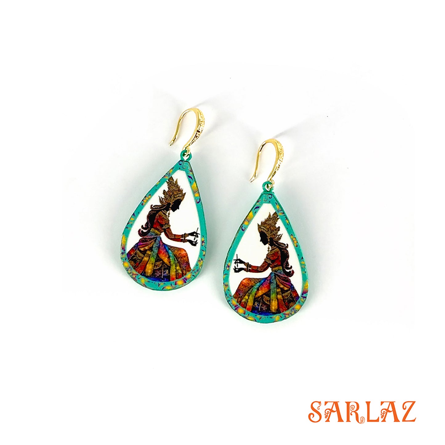 Tresses of Tradition — Wood Earrings