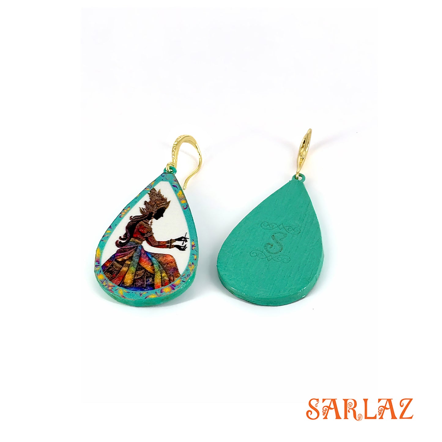Tresses of Tradition — Wood Earrings