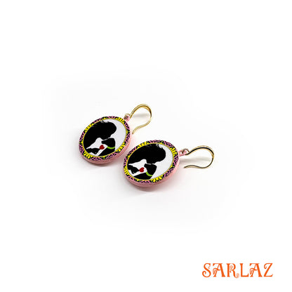 With All My Heart — Wood Earrings