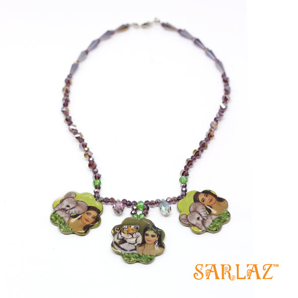 Lady in nature necklace — Fearlessly Authentic art jewellery