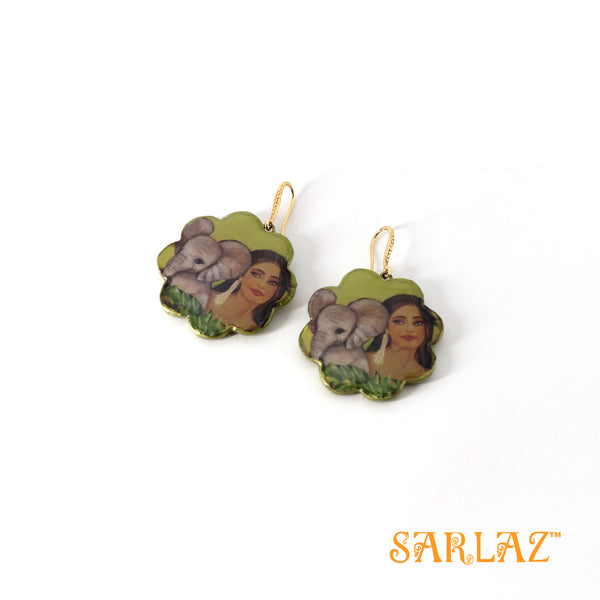 Jelani Floral Shaped earrings — Fearlessly Authentic art jewellery