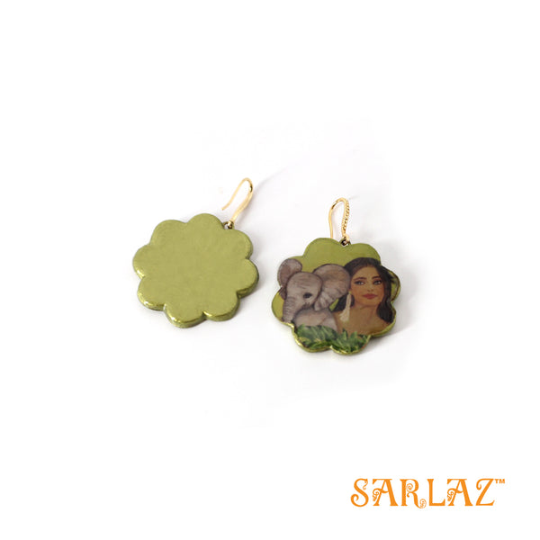 Jelani Floral Shaped earrings — Fearlessly Authentic art jewellery
