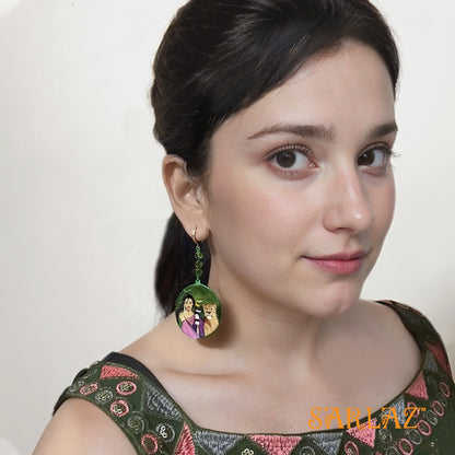 Leondra Circle Shape earrings — Fearlessly Authentic art jewellery