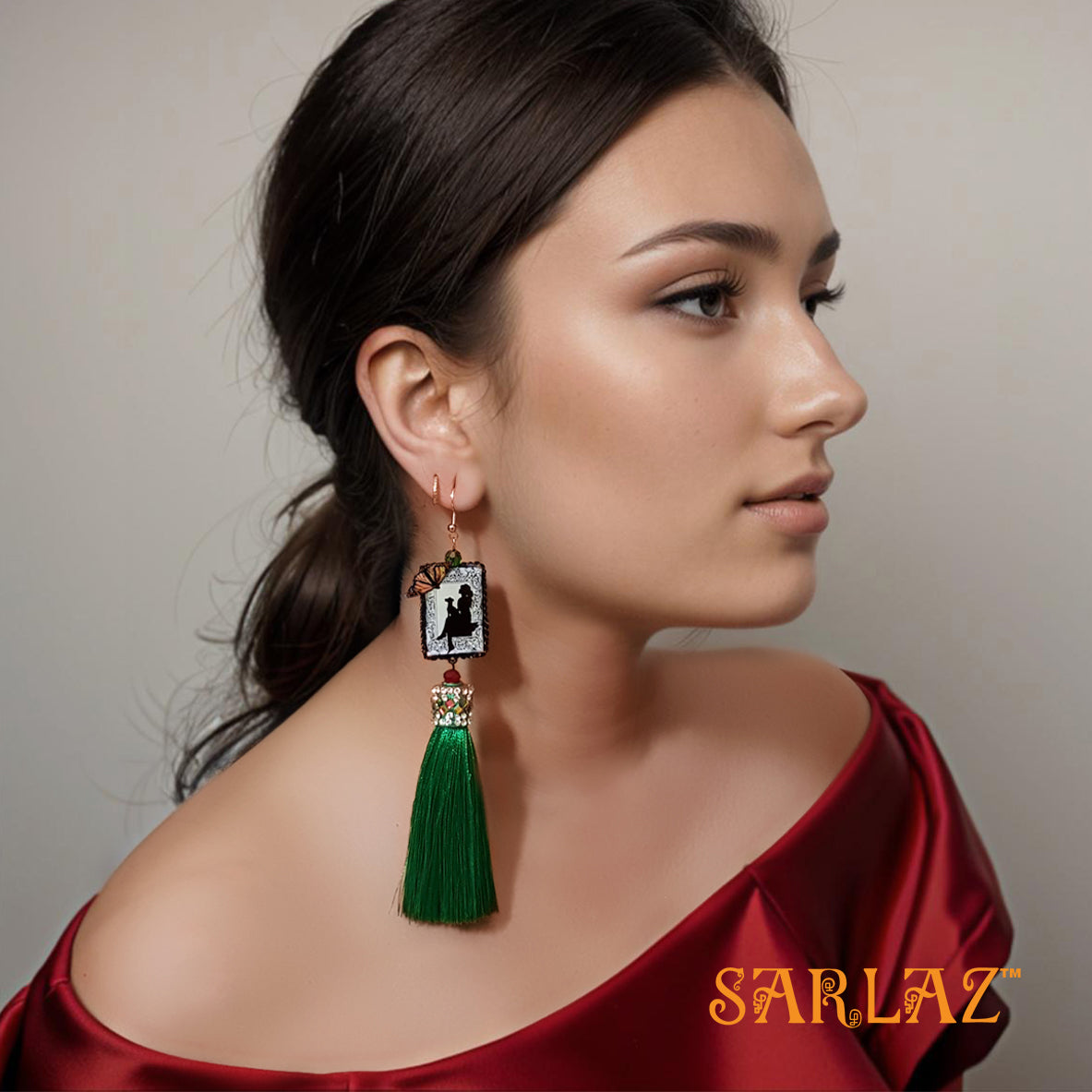 Thea - Dog lovers Statement Earrings - Tassel Earrings