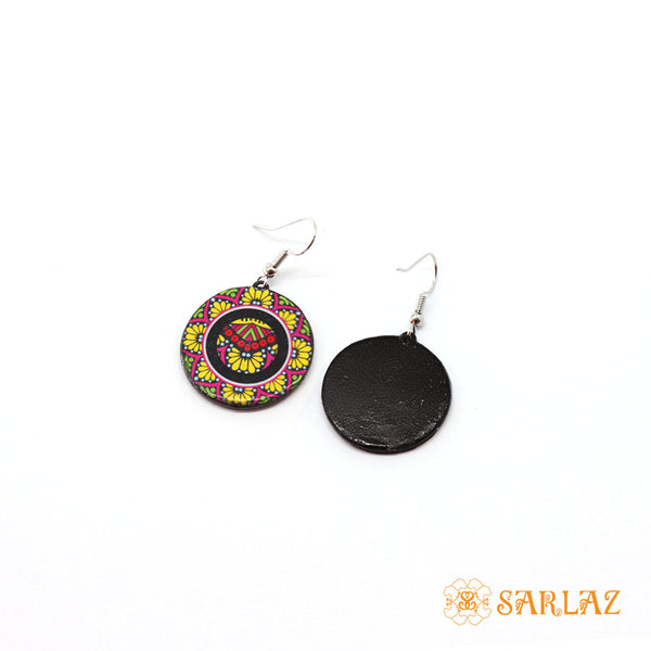 Floral colourful Sada earrings — Pattern theme jewellery