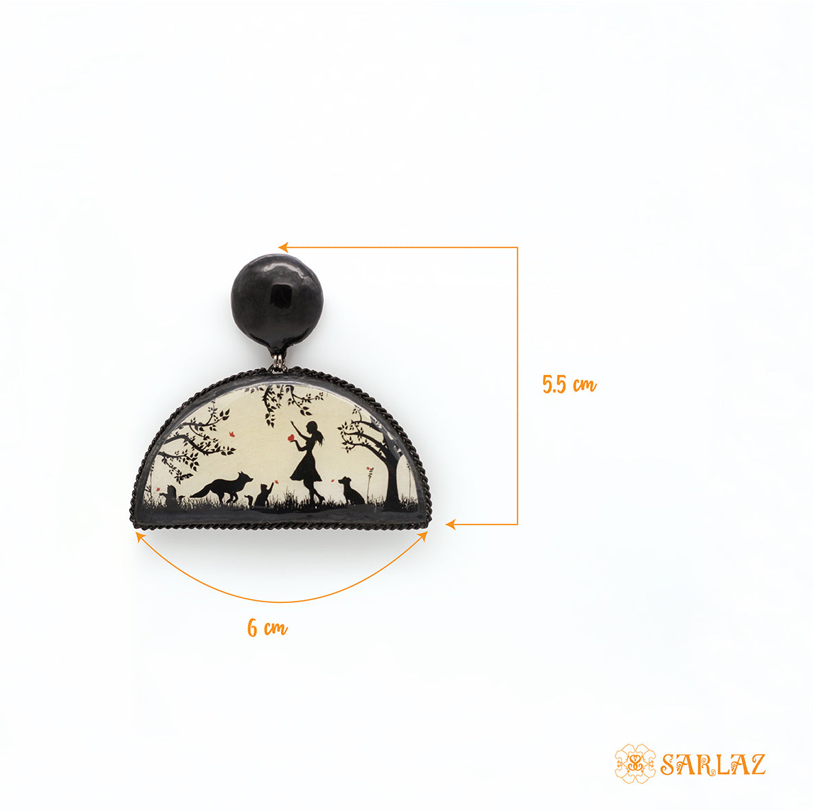 LOVE CALLING Dog Themed Earrings — Dog Art — Dog lovers Statement Earrings
